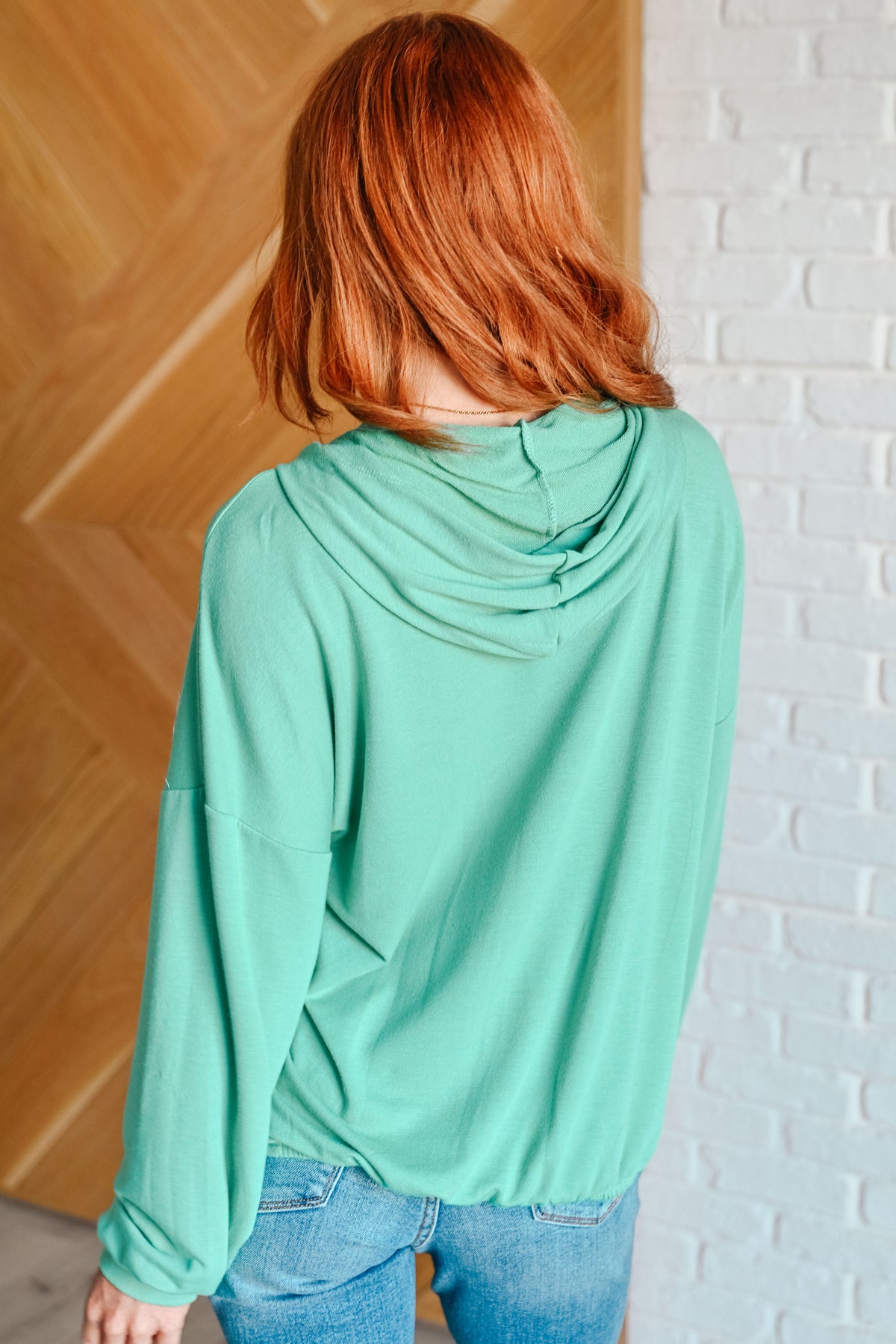 I Am the City Hooded Pullover in Mint - 8/13/2024