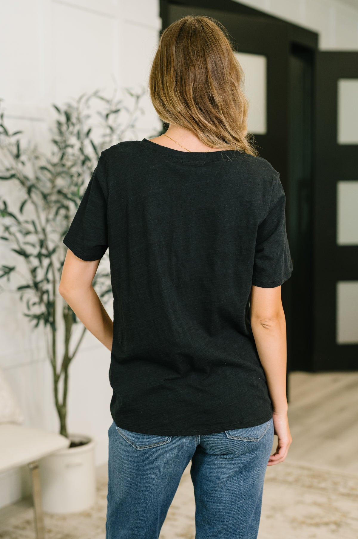 I Don't Have to Choose V-Neck Tee in Black - 7/10/2026