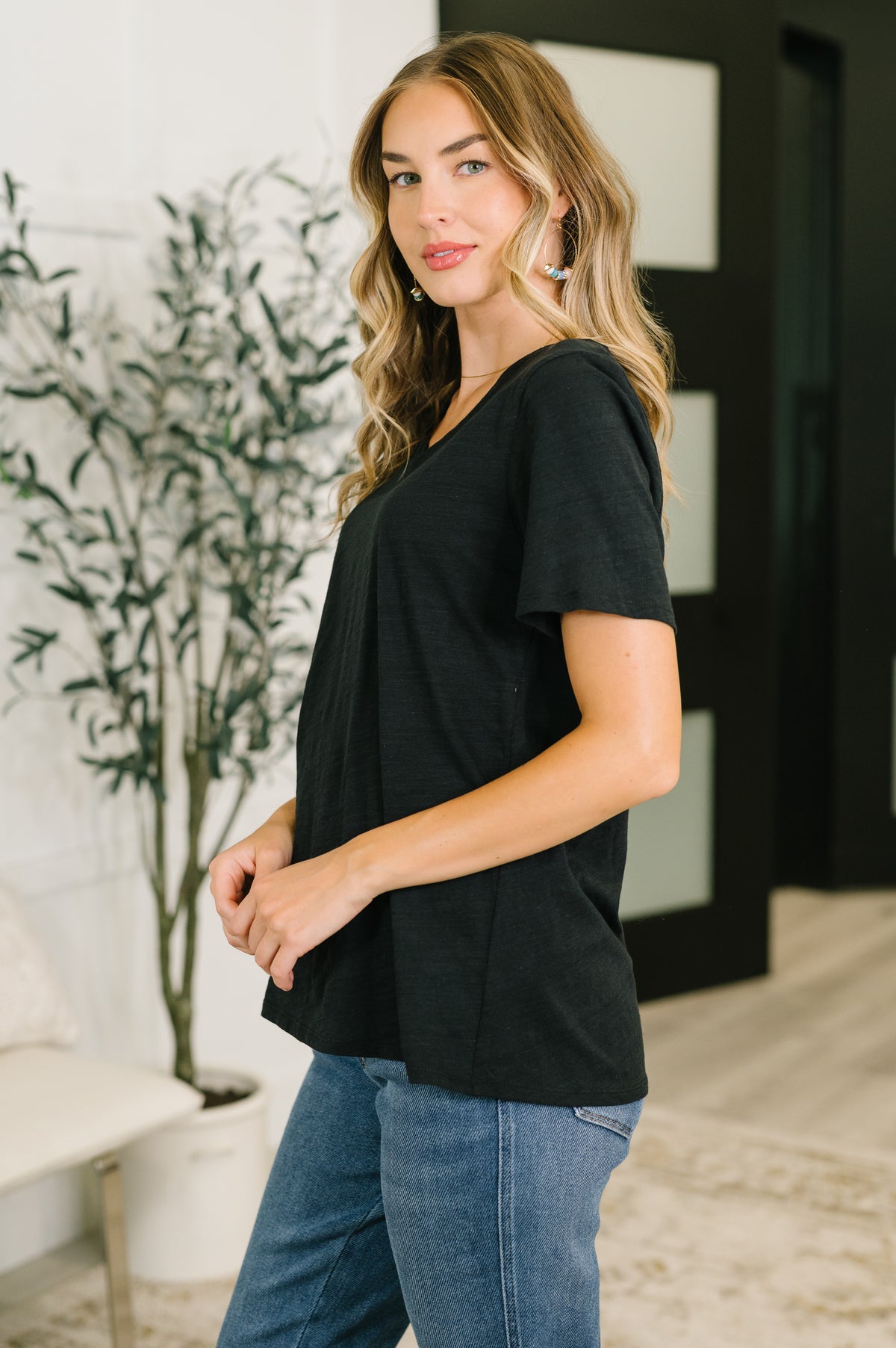 I Don't Have to Choose V-Neck Tee in Black - 7/10/2026