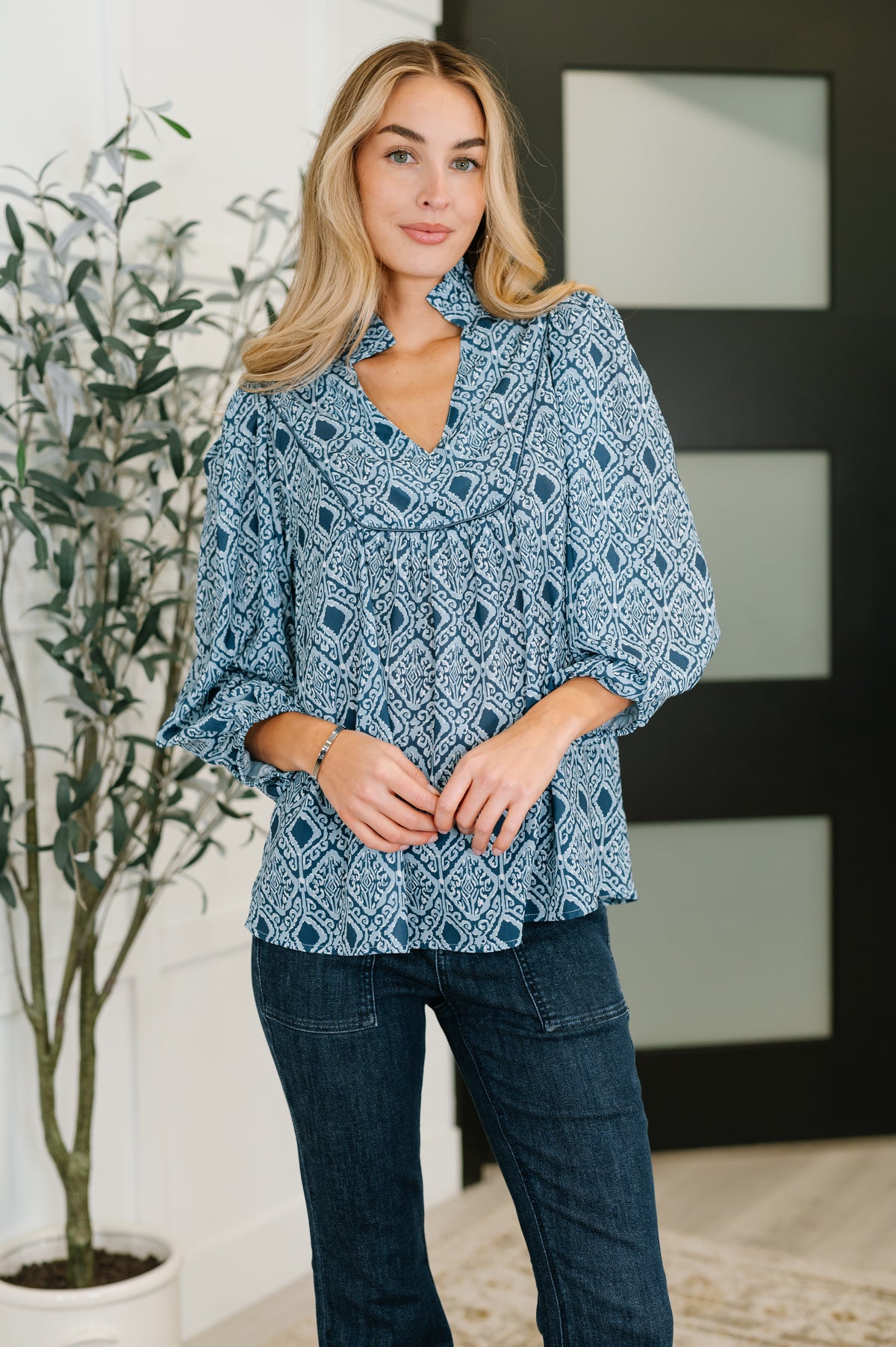 I Gave You My Heart Floral Babydoll Blouse - 11/3/2025