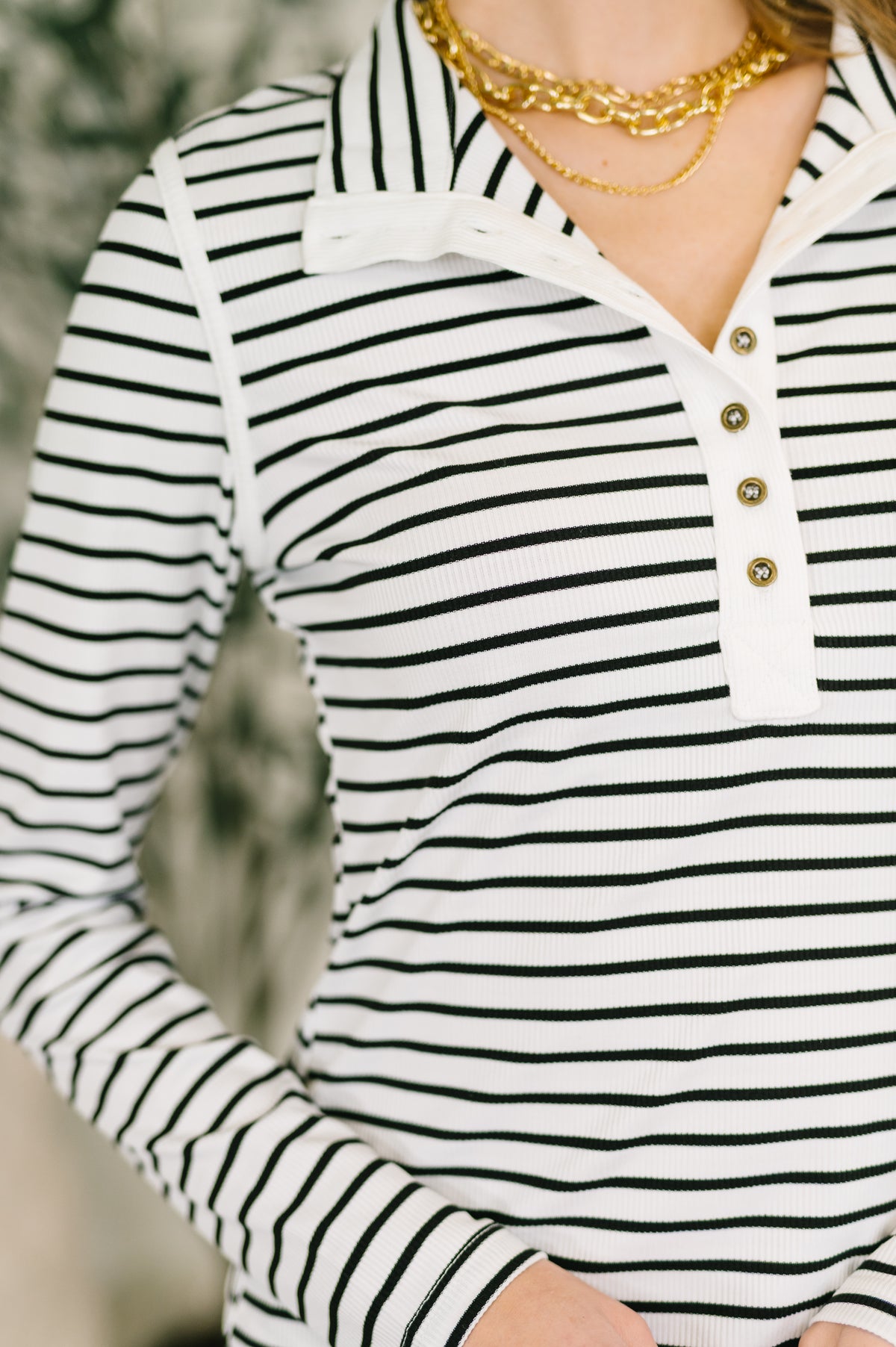 I Know What I Want Long Sleeve Henley Top- 3/3/2026