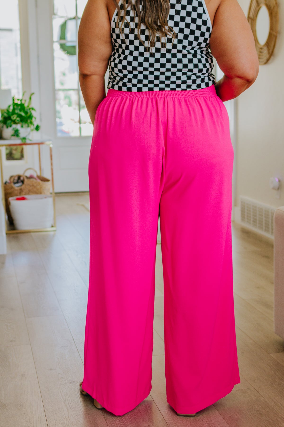 I Love These High Rise Wide Leg Pants in Hot Pink - 8/3/2023