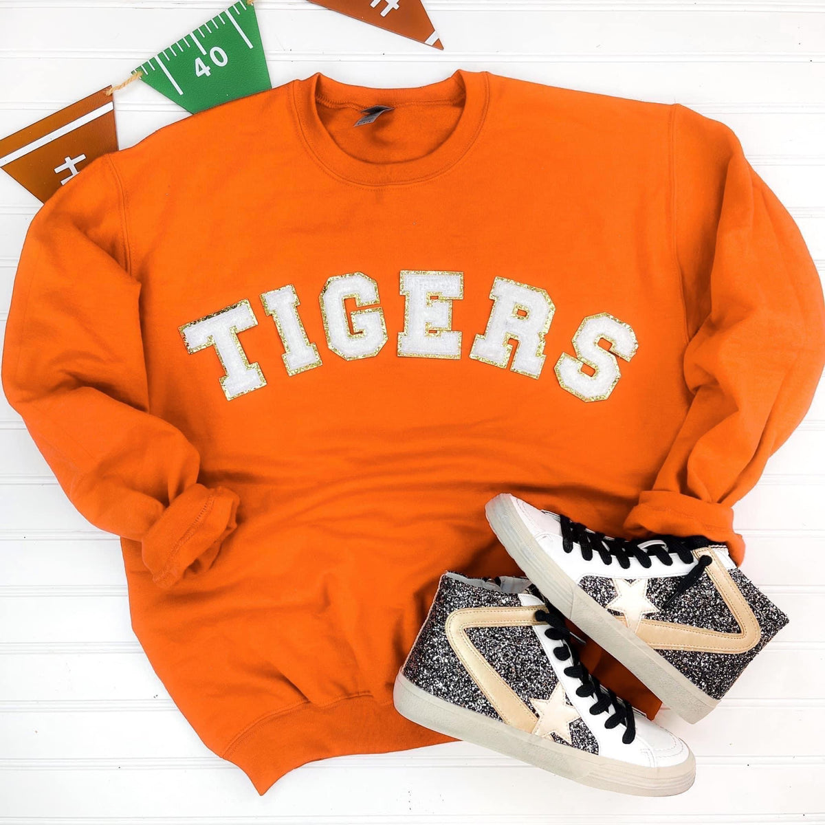 Game Day Patch Sweatshirt - Lots of Team Options! - RTS