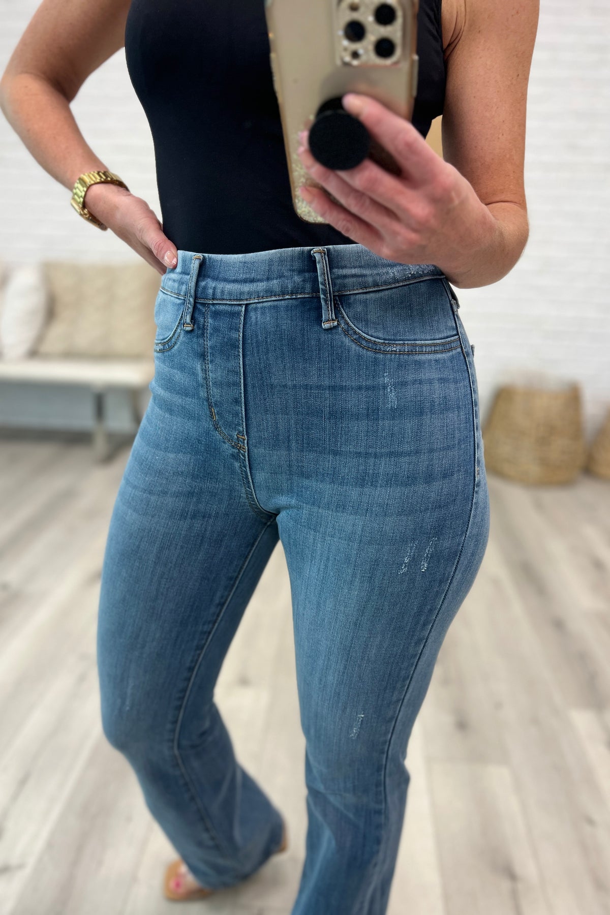 Paula High Rise Pull On Slim Bootcut - 6/14/2023