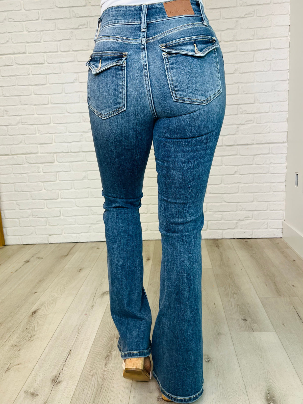 Ariana High Rise Double Button Waistband Flare Jeans - 2/26/2025