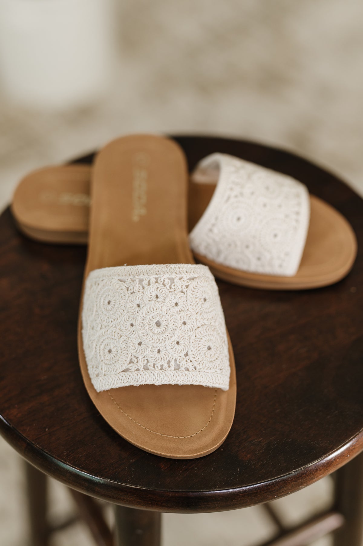 Imelda Off White Crocheted Slip On Sandal - 6/3/2025 NEW