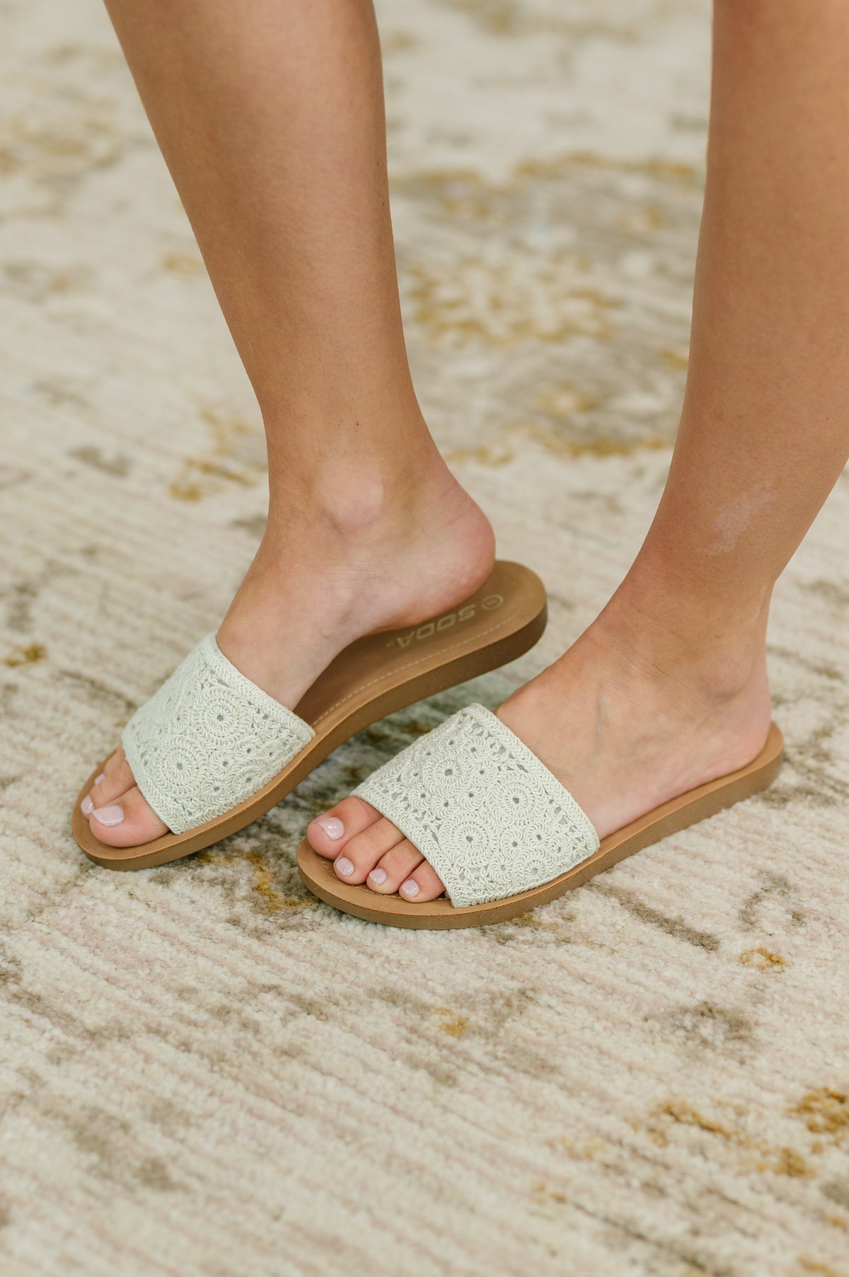Imelda Off White Crocheted Slip On Sandal - 6/3/2025 NEW