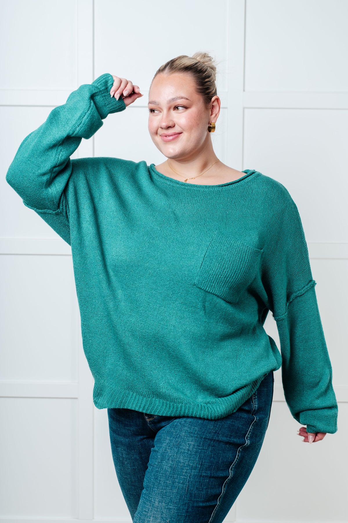 In Stitches Drop Shoulder Sweater - 11/26/2024