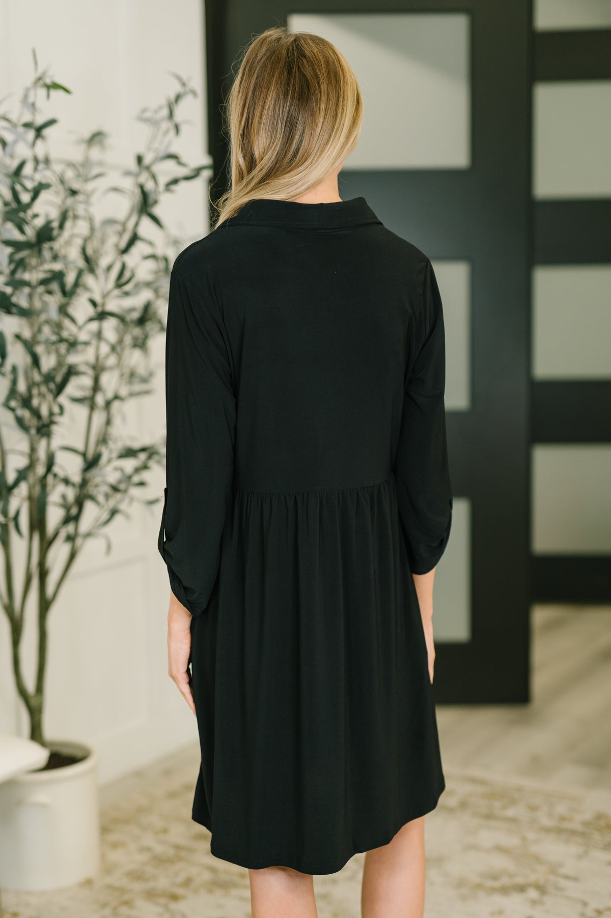 Inspire Collared Neck Dress in Black - 2/13/2026