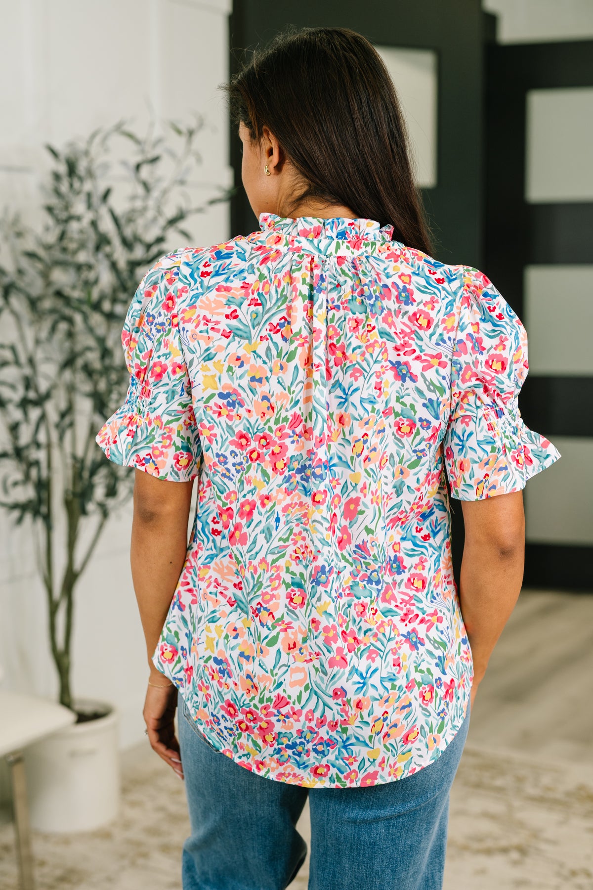 It's Been a Day Split Neck Blouse - 6/23/2026