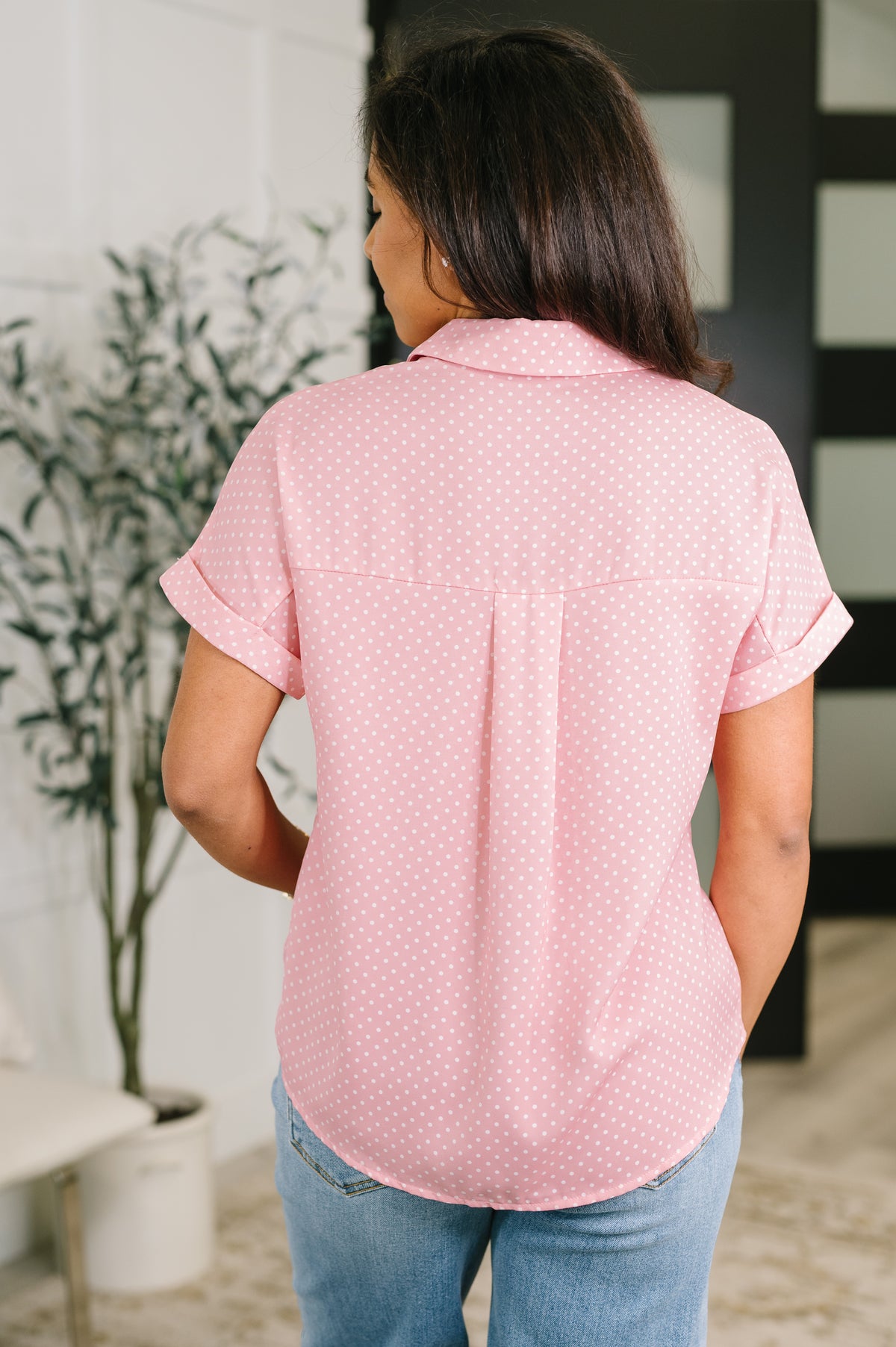 It's Just Business Collared Button Down Blouse - 7/21/2026