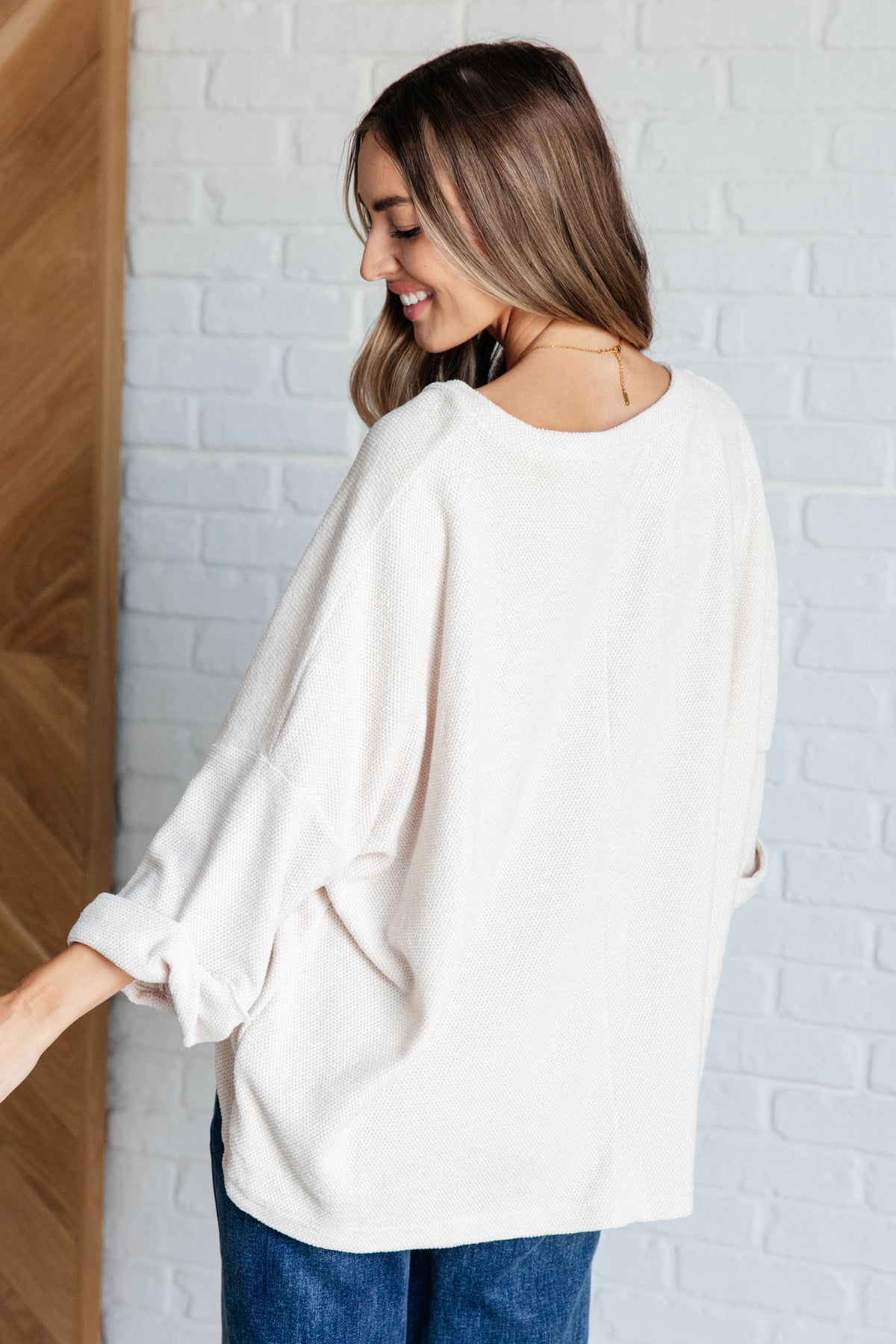 Ivory Thoughts Chenille Blouse - 9/15/2025