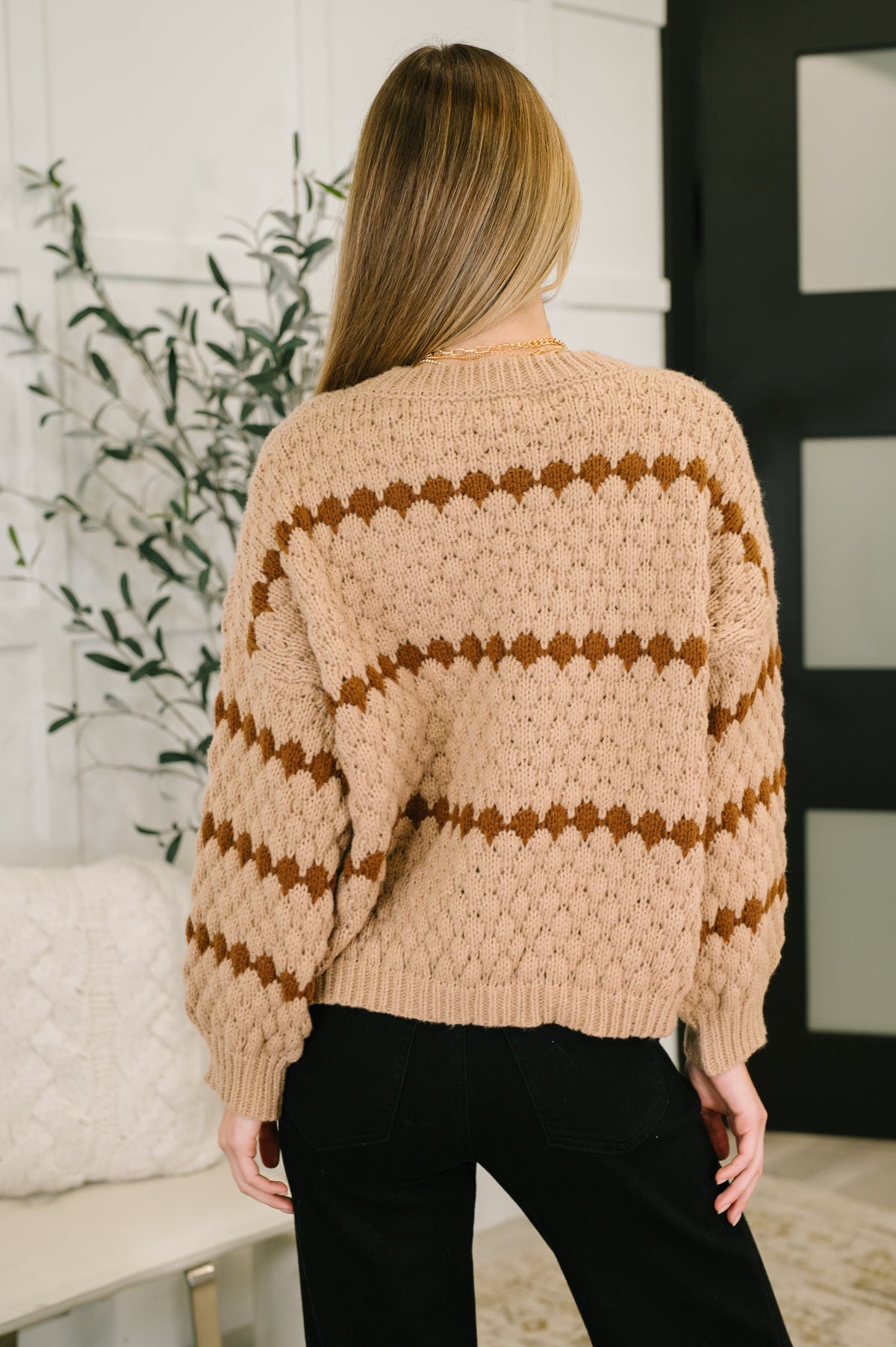Ivy Lane Textured Sweater in Taupe - 12/12/2025