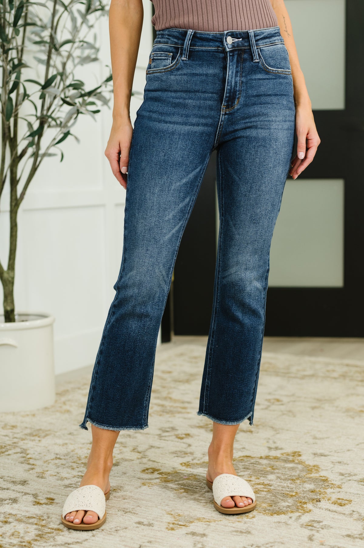 Nova High Waist Dark Wash Kick Flare - 7/9/2025 NEW