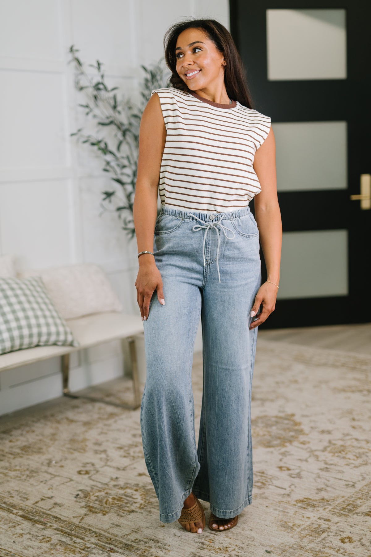 Monica High Waist Palazzo Featherweight with Drawcord - 4/22/2026 NEW