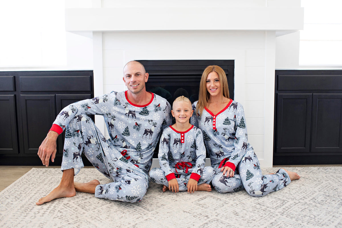 PREORDER: Matching Family Christmas Pajamas in Winter Wonderland