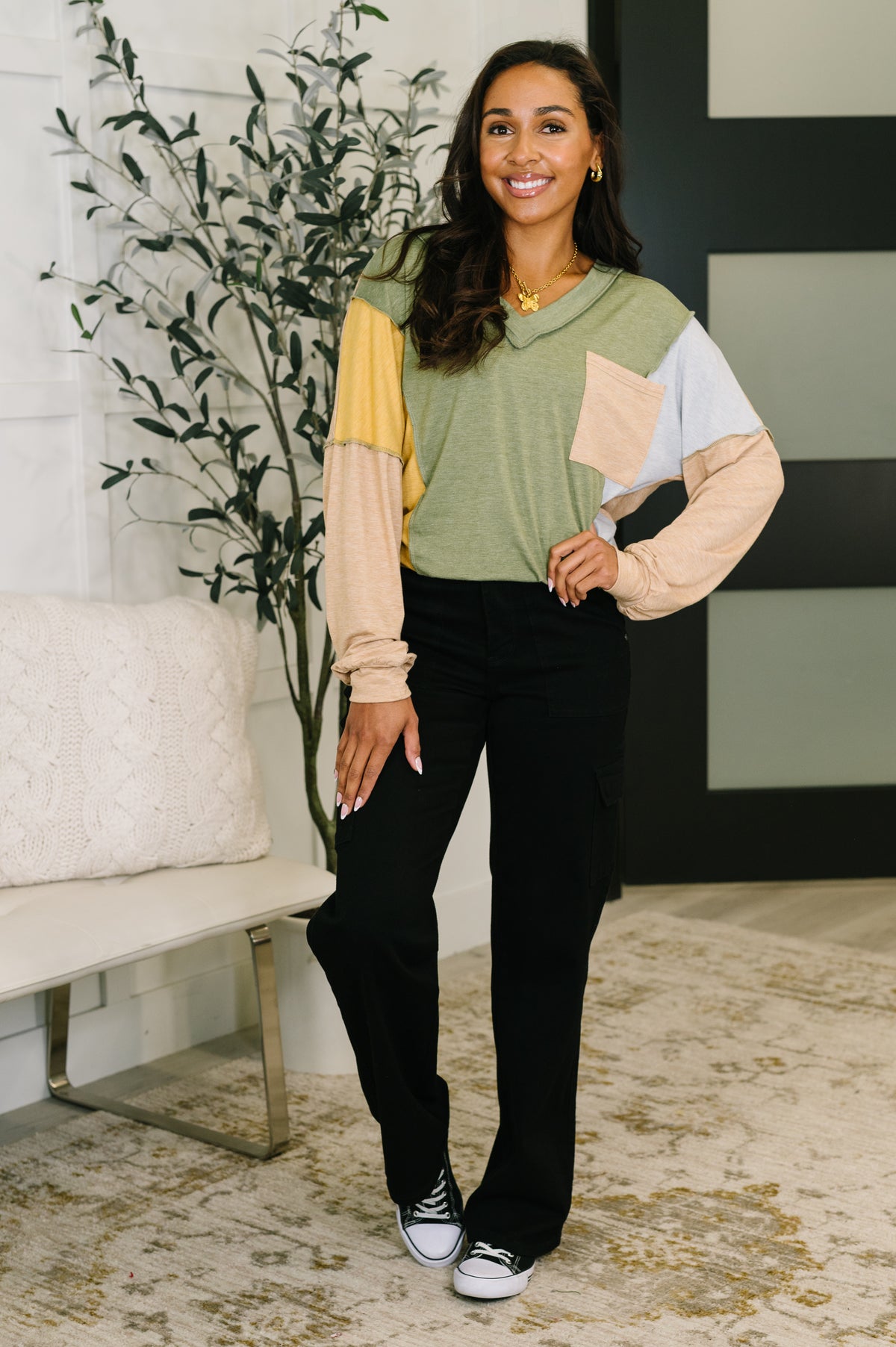 Jungle Trails Colorblock Top - 2/3/2026