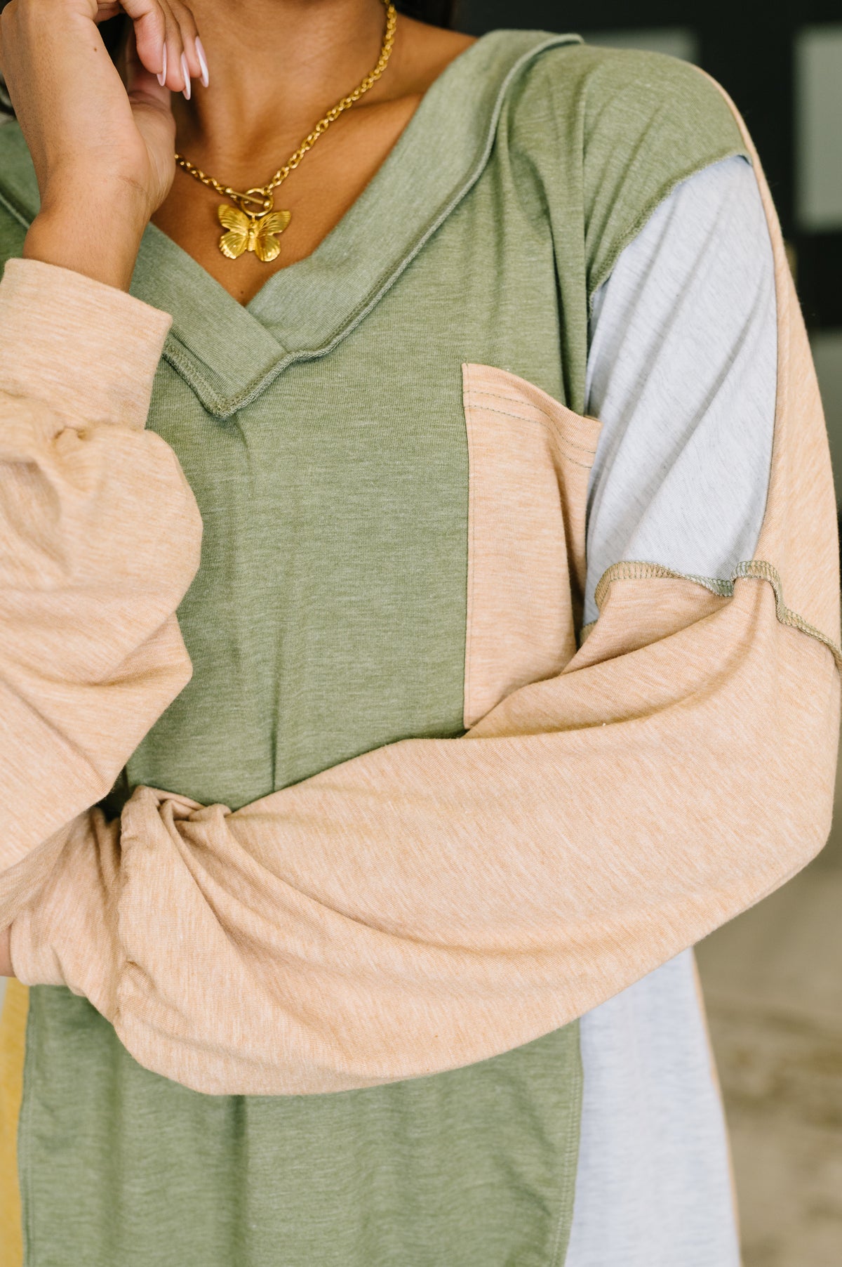 Jungle Trails Colorblock Top - 2/3/2026