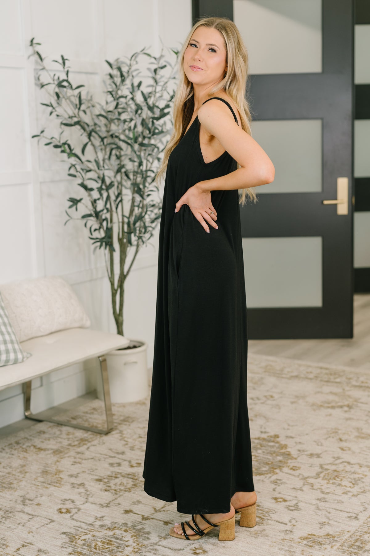 Just Getting Started Spaghetti Strap Maxi Dress in Black - 6/19/2026