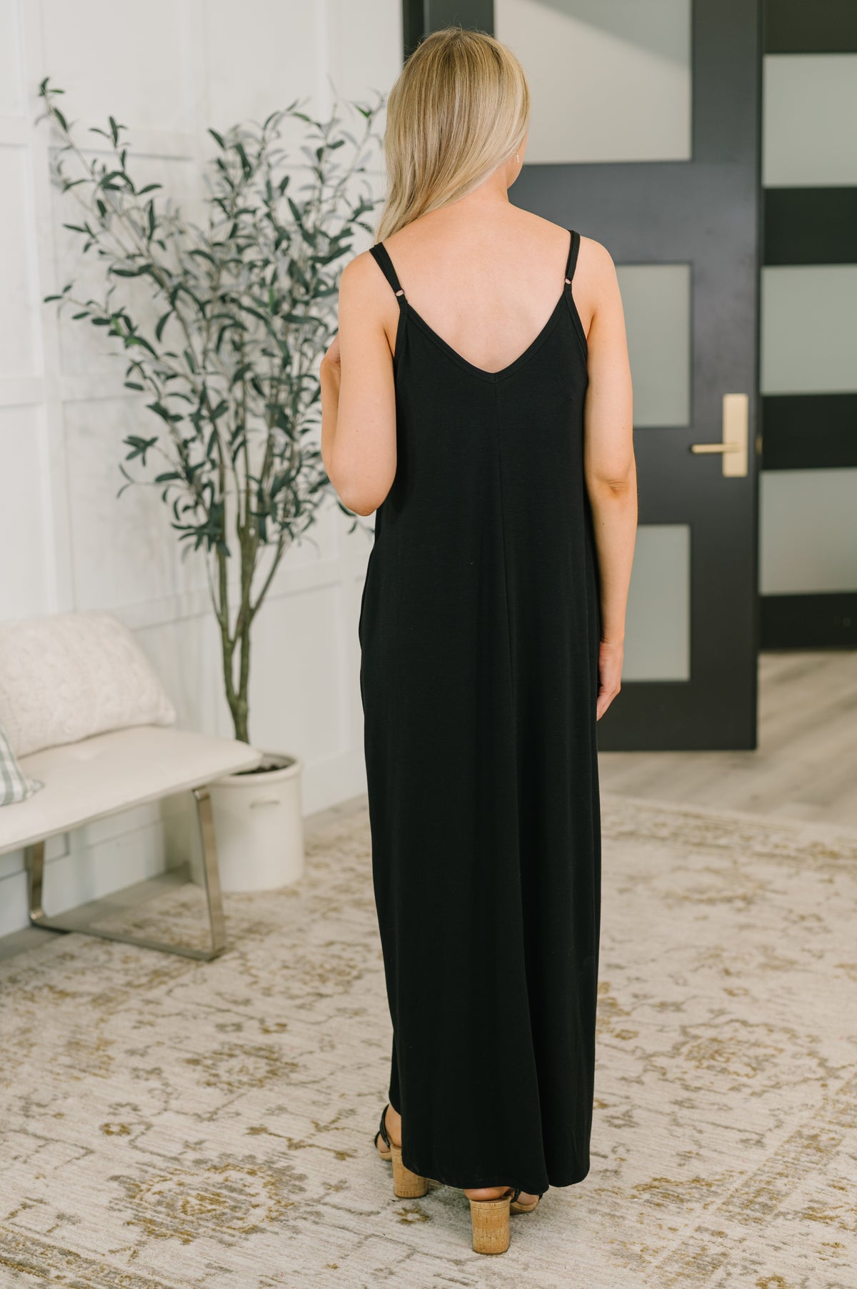 Just Getting Started Spaghetti Strap Maxi Dress in Black - 6/19/2026