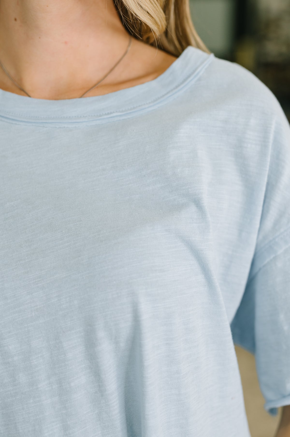 Just Like That Relaxed Heather Tee in Blue - 5/19/2026 NEW