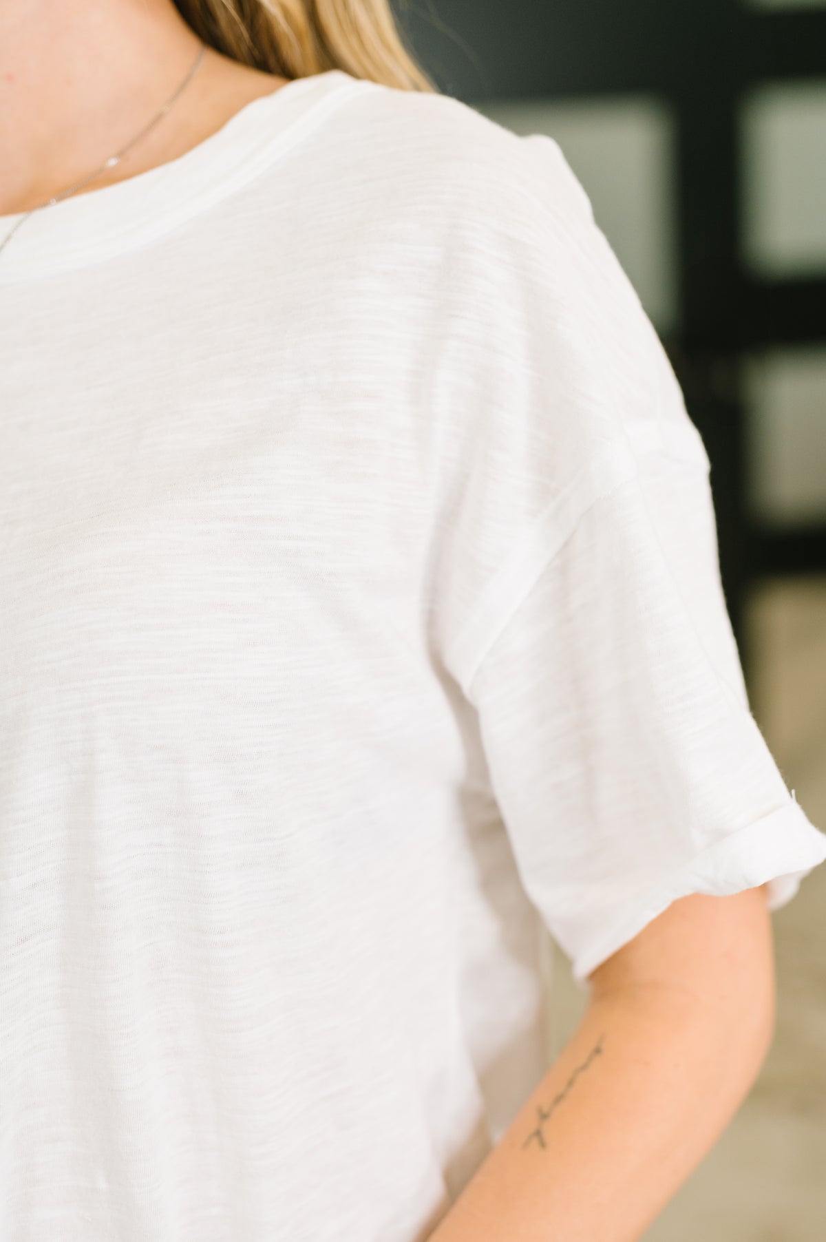 Just Like That Relaxed Heather Tee in Ivory - 5/19/2026 NEW