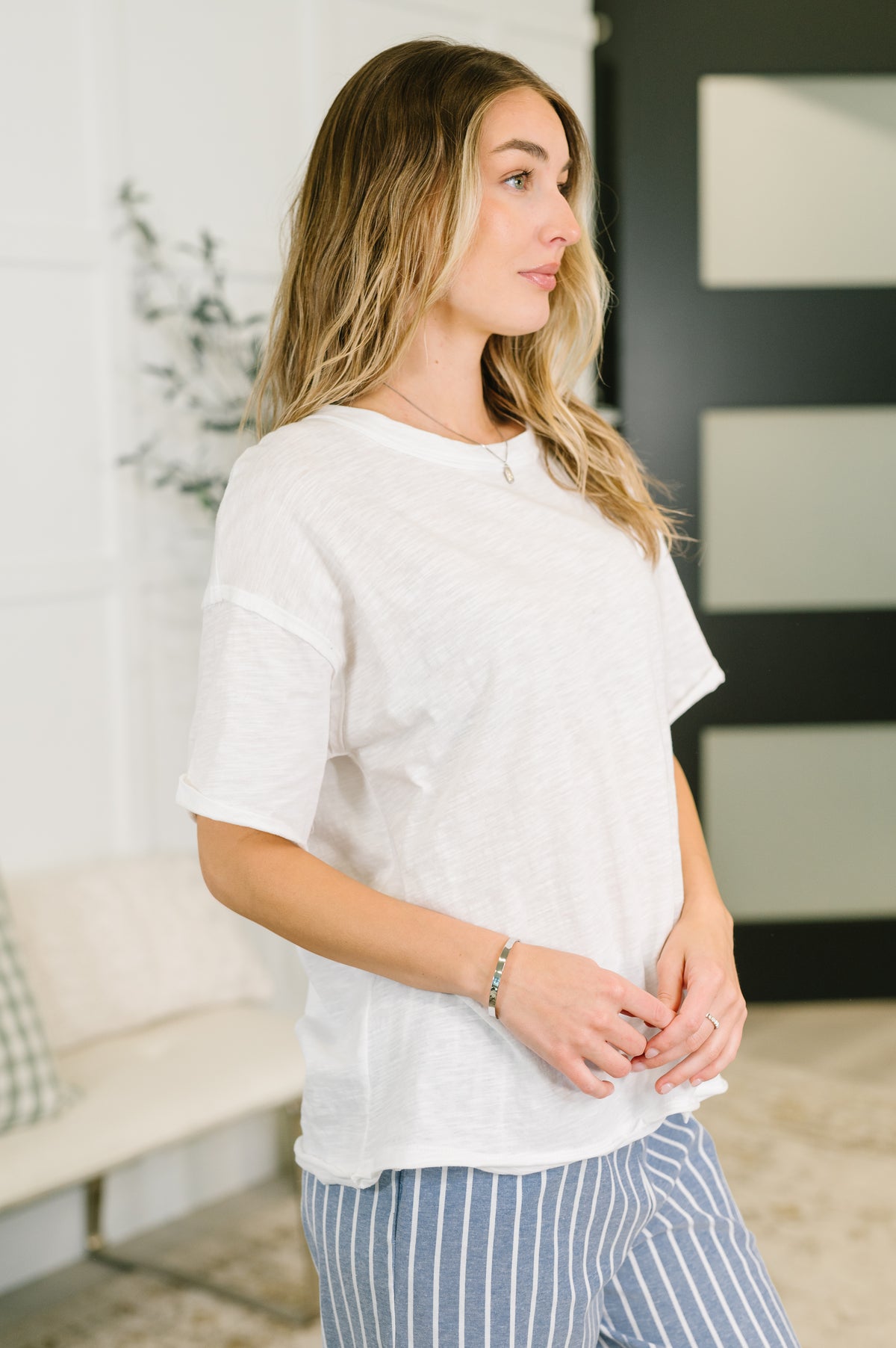 Just Like That Relaxed Heather Tee in Ivory - 5/19/2026 NEW