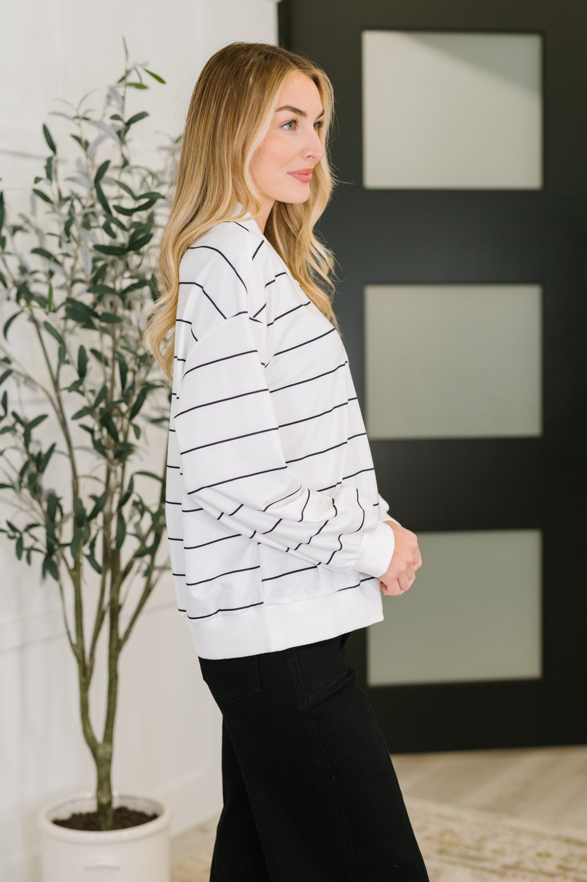 Just My Stripe Zipper Top - 11/14/2025