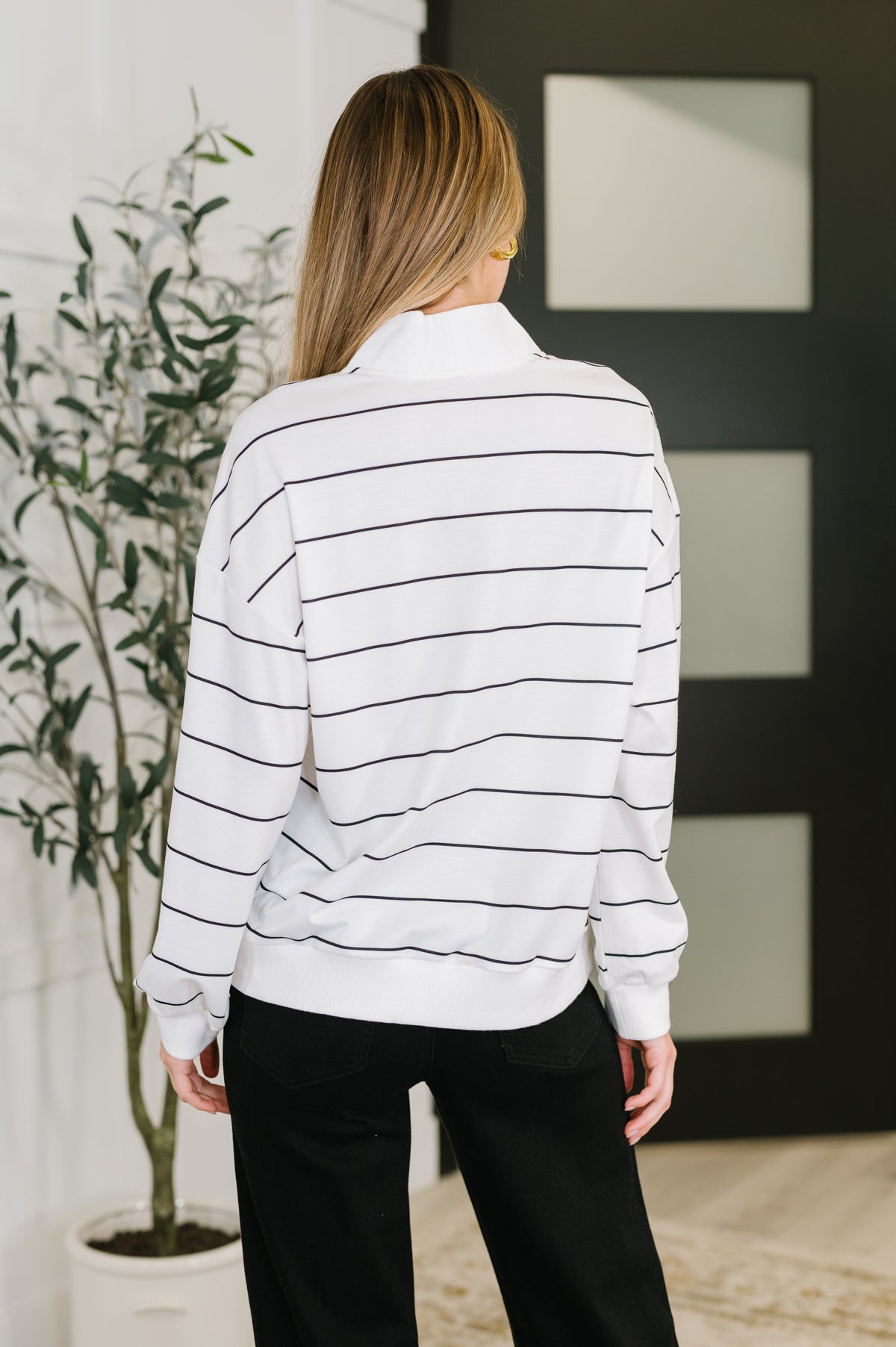 Just My Stripe Zipper Top - 11/14/2025