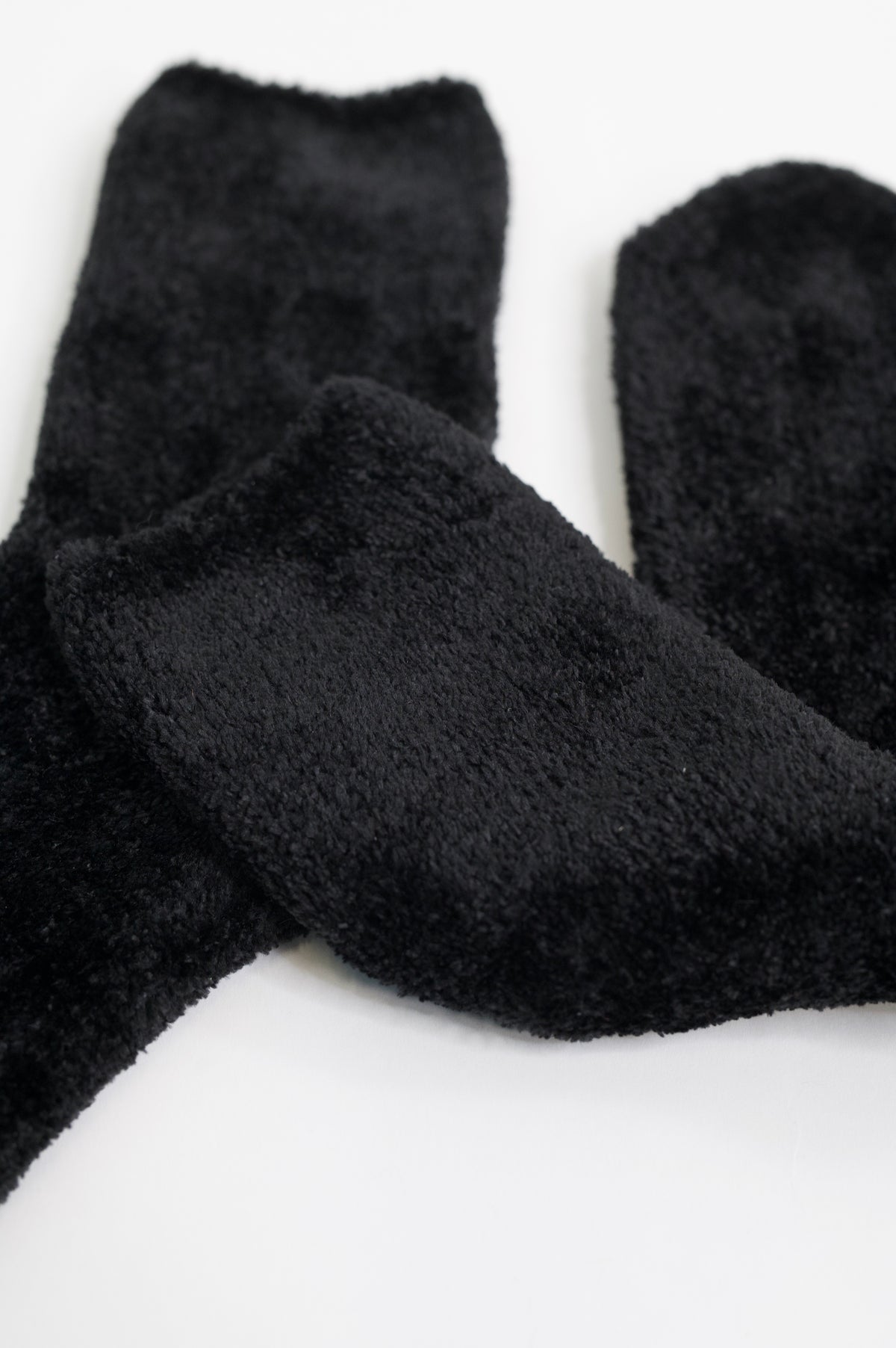 Soft Form Luxury Chenille Socks in Black - 11/13/2026