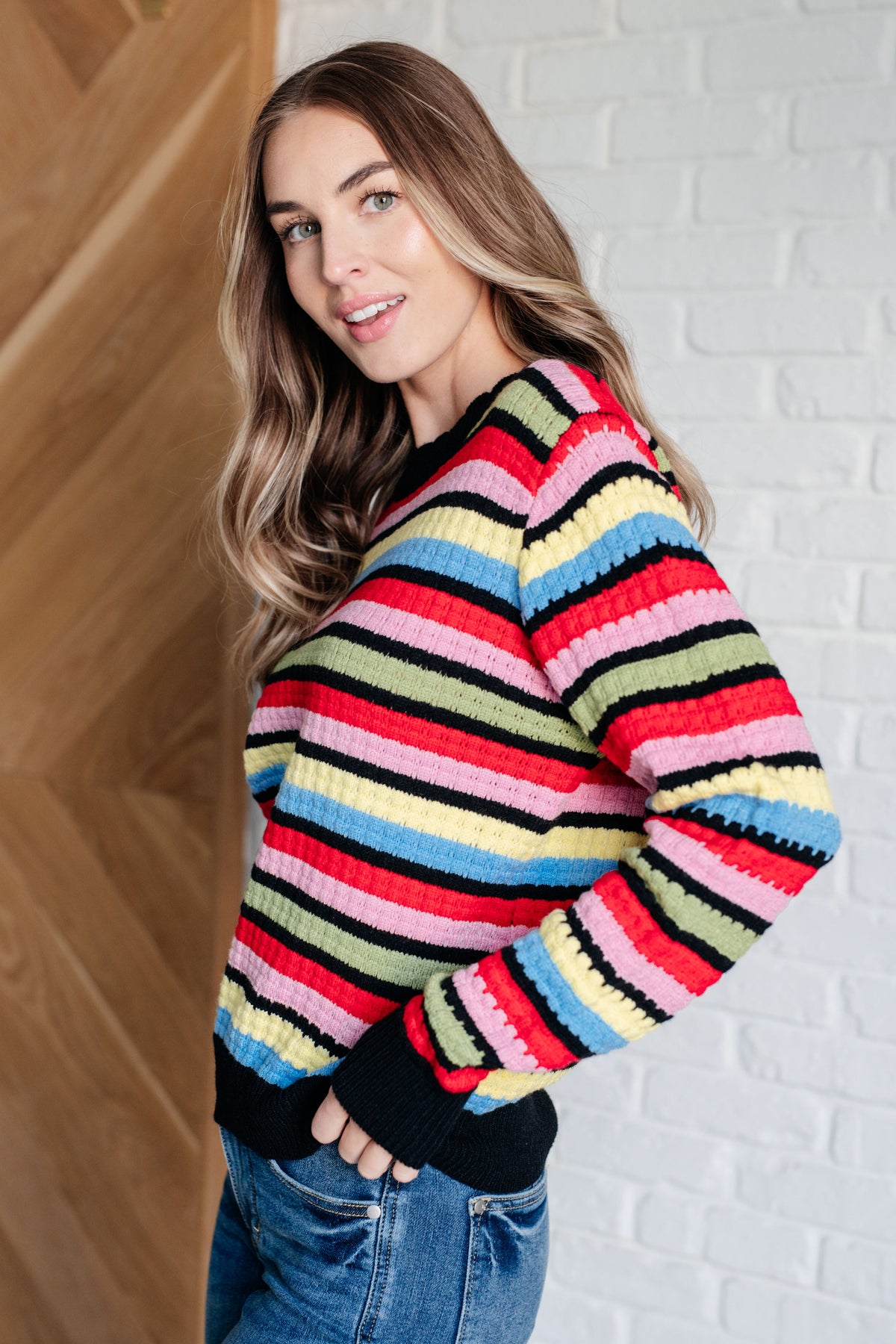 Keep Dreaming Striped Sweater - 9/16/2025