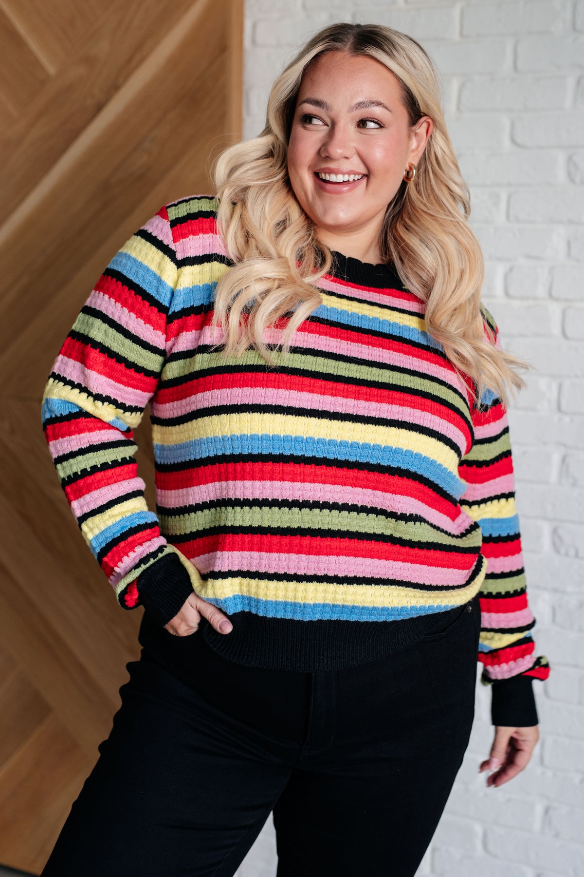 Keep Dreaming Striped Sweater - 9/16/2025