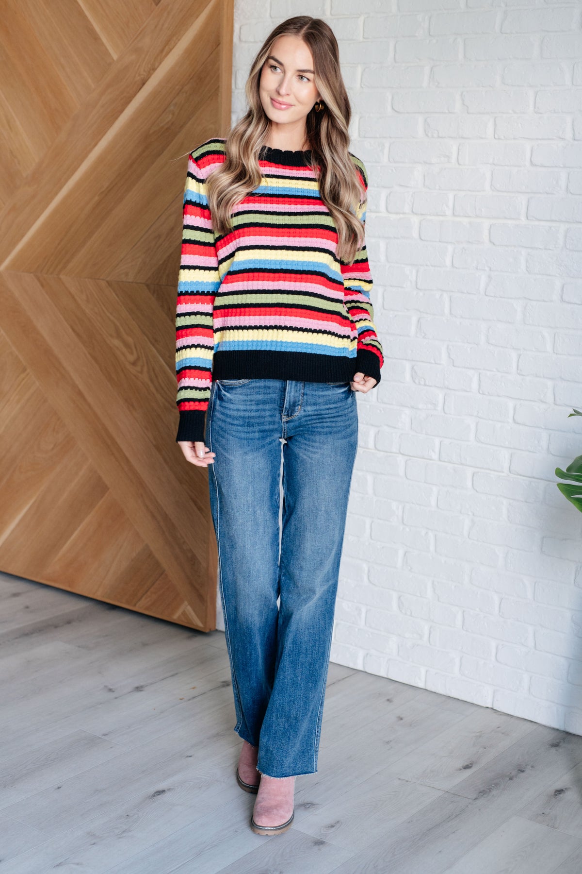 Keep Dreaming Striped Sweater - 9/16/2025