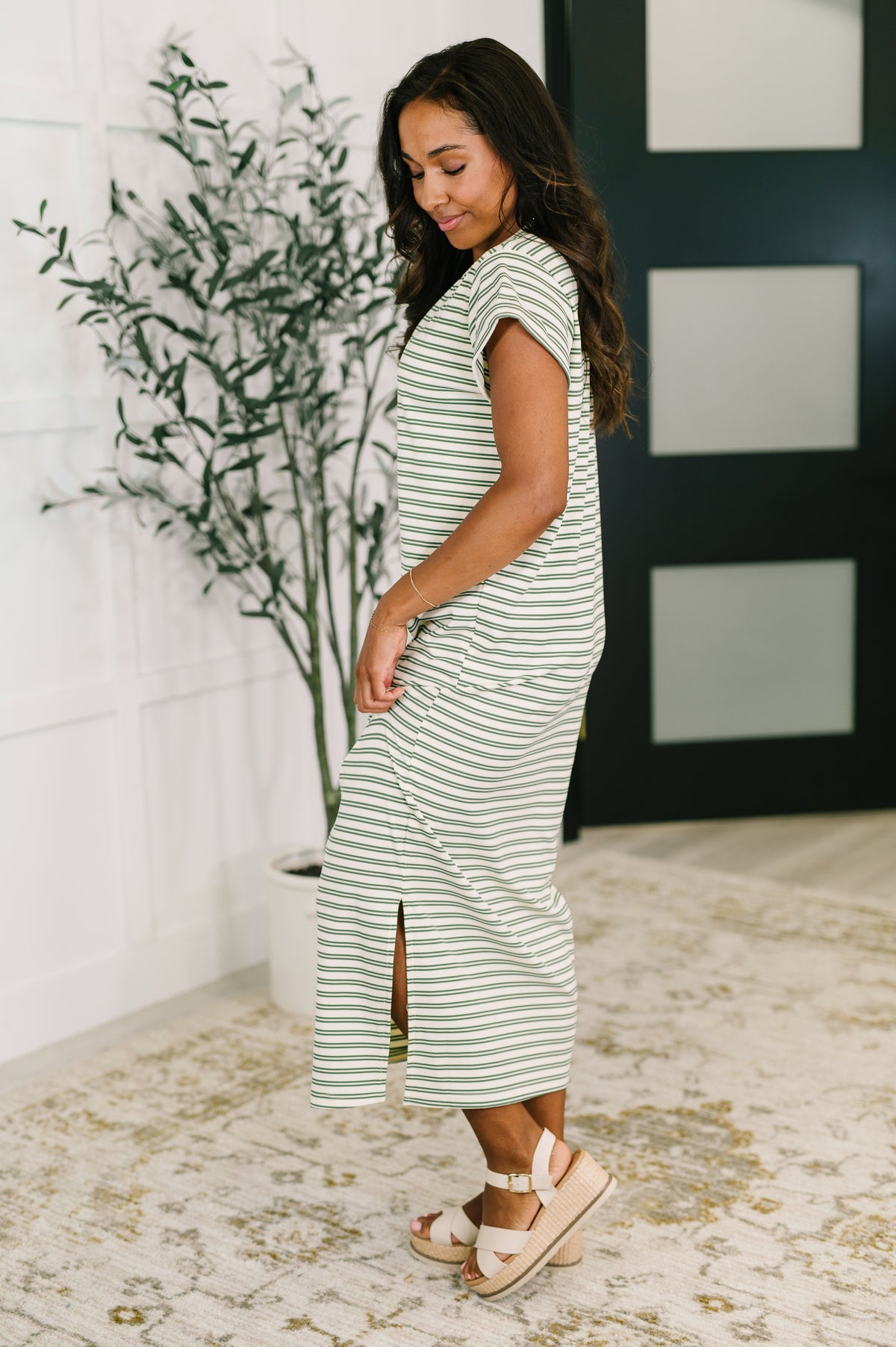 Keep Me Comfy Casual Maxi Dress in Green - 7/1/2025 NEW