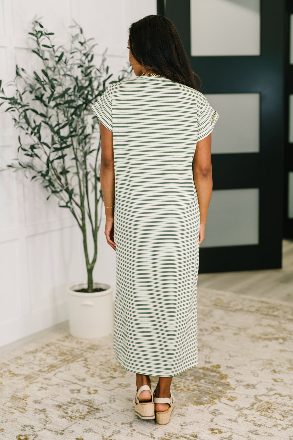 Keep Me Comfy Casual Maxi Dress in Green - 7/1/2025 NEW