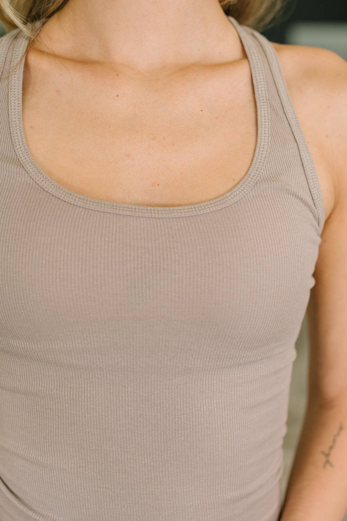 Keeping it Cool Scoop Neck Tank in Ash Mocha - 6/10/2026