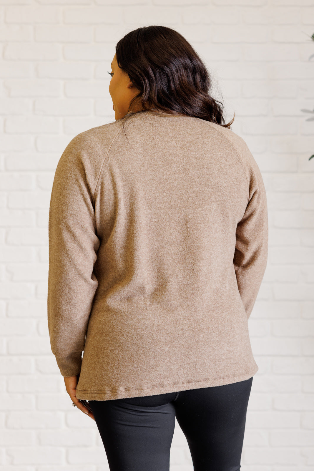 Keeping it Real Brushed Melange Hacci Long Sleeve Tee in Mocha - 11/20/2024