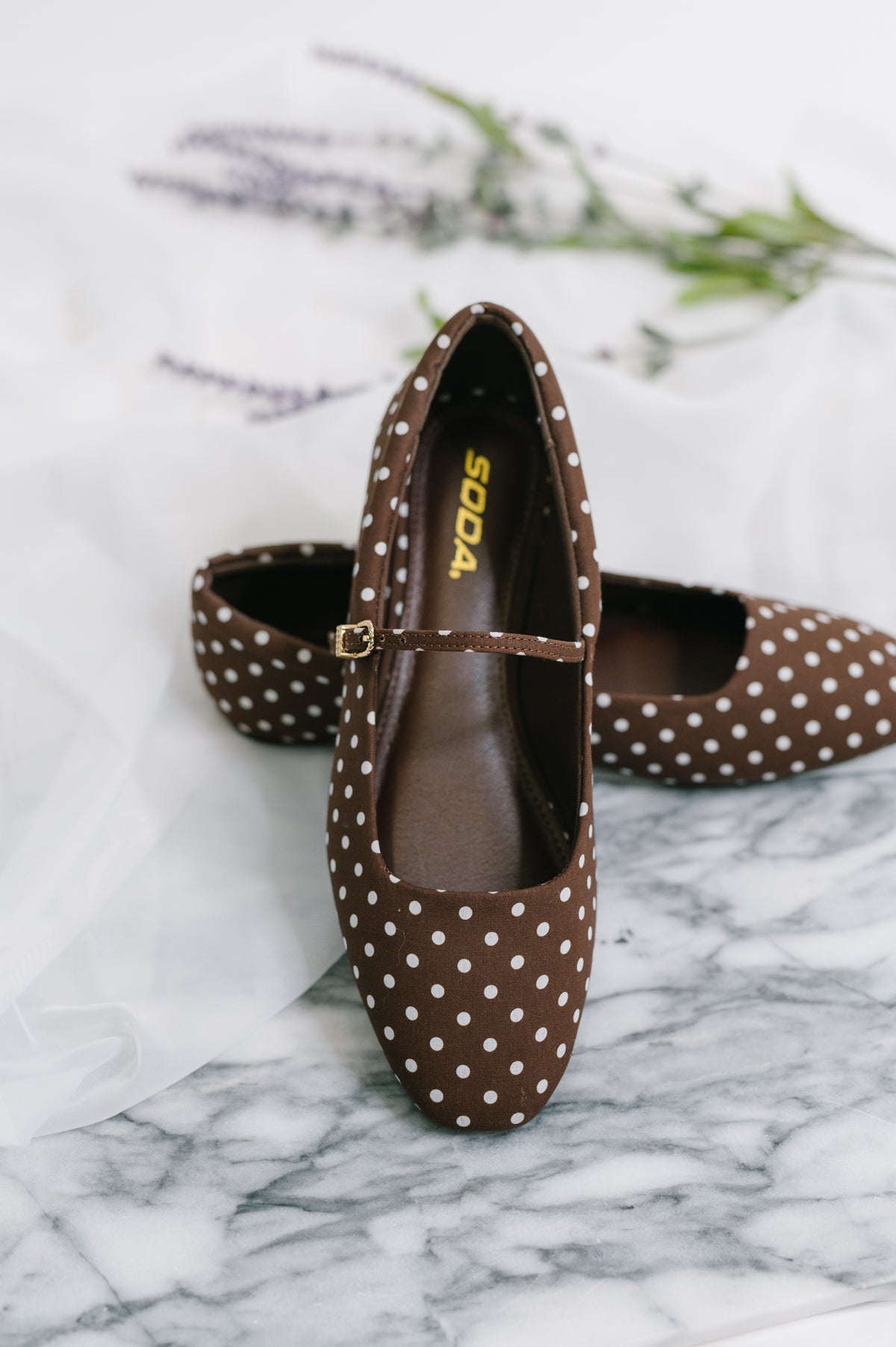 Kiana Brown Dot Flats - 11/3/2026