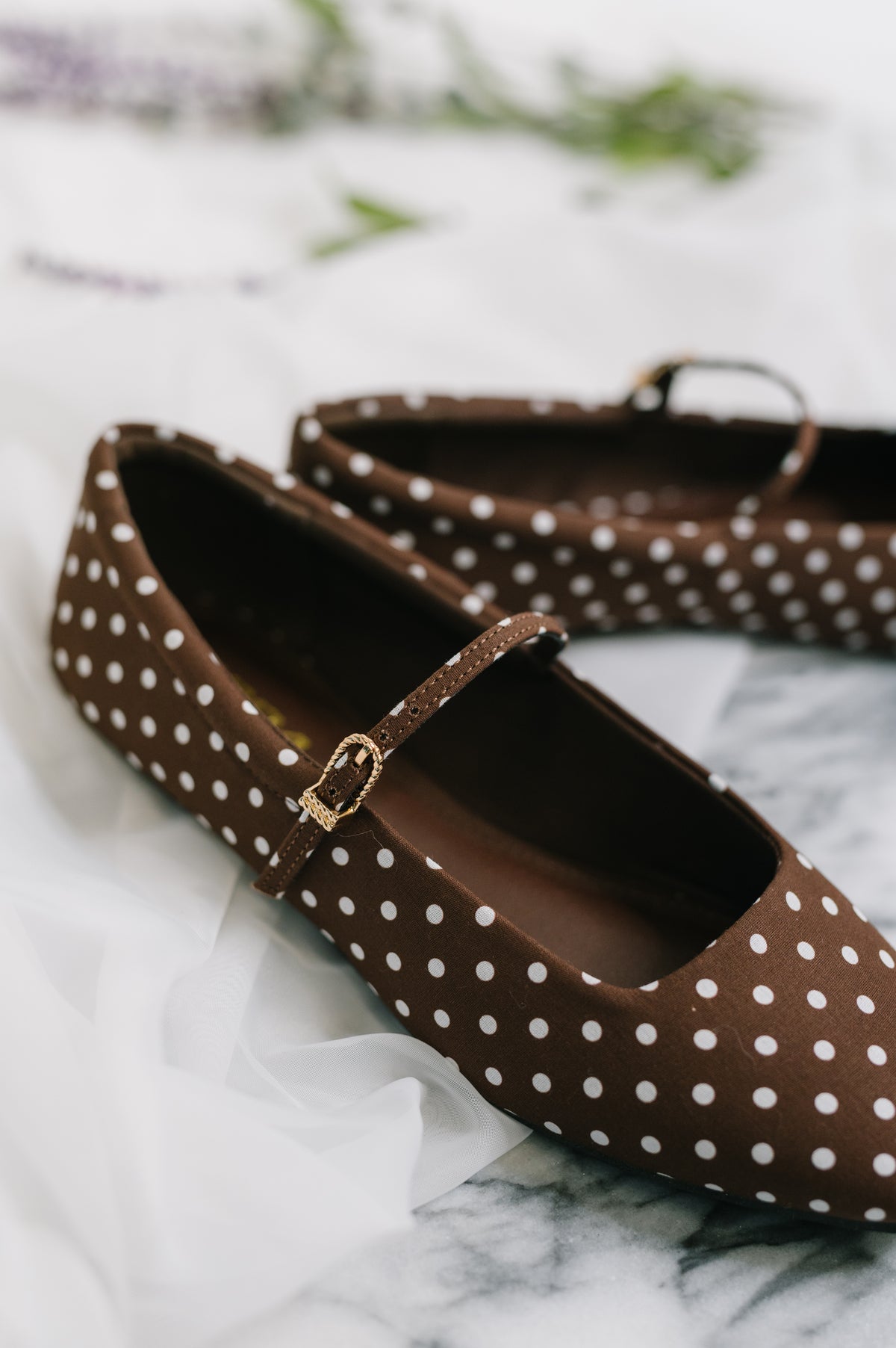 Kiana Brown Dot Flats - 11/3/2026