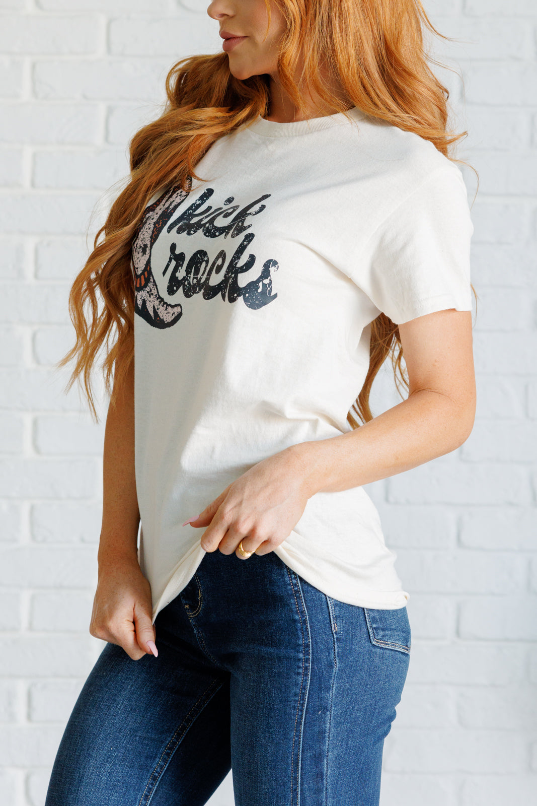 Kick Rocks Cowboy Boot Graphic Tee - 9/24/2024