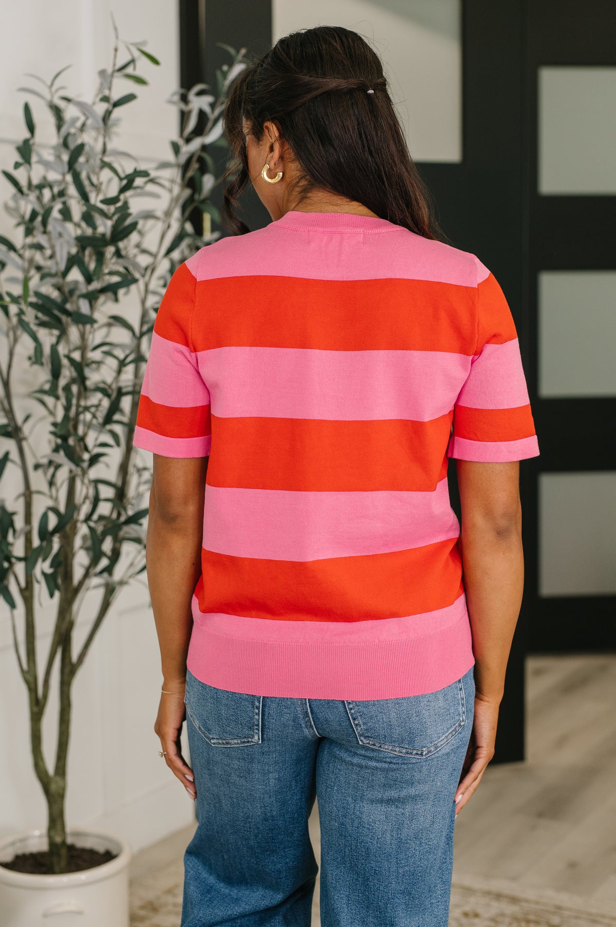 Known for a While Knit Blouse in Pink and Red - 4/14/2026