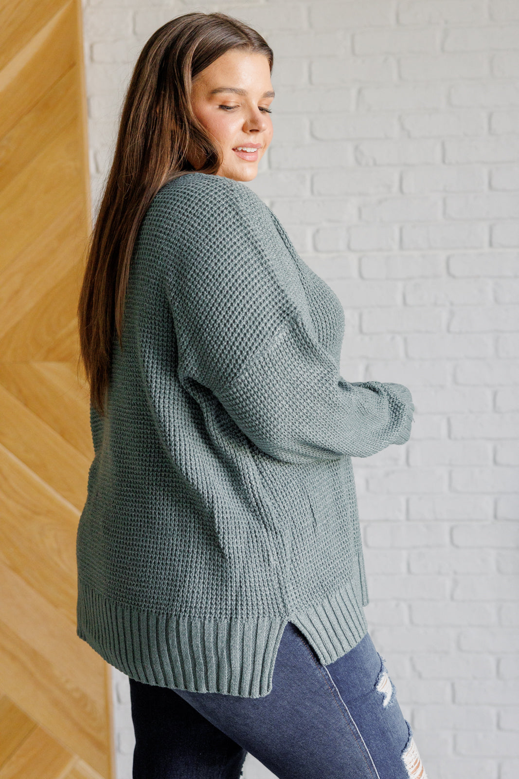 Lakeside View Drop Shoulder Sweater in Sage - 9/26/2024