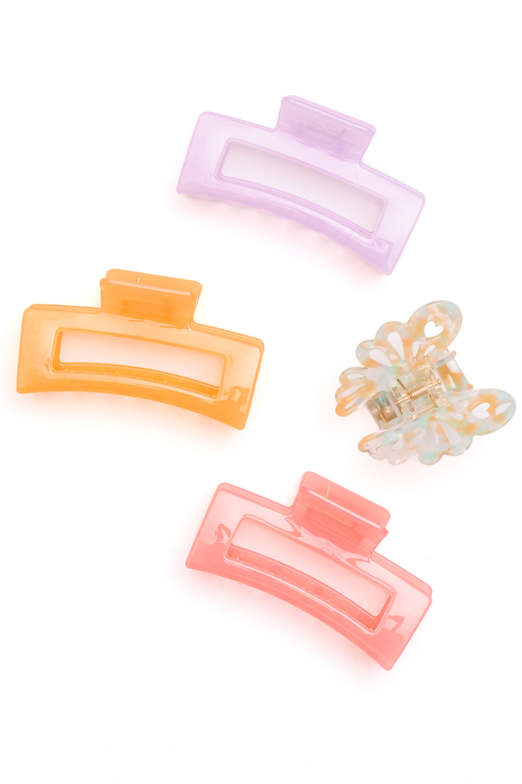 Large Jelly Claw Clip Set of 4 - 12/17/2024