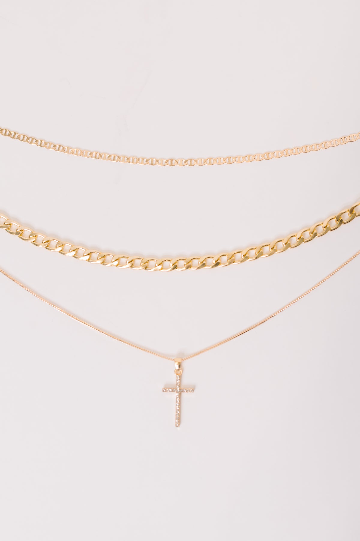 Layered Faith Necklace in Gold - 12/1/2025