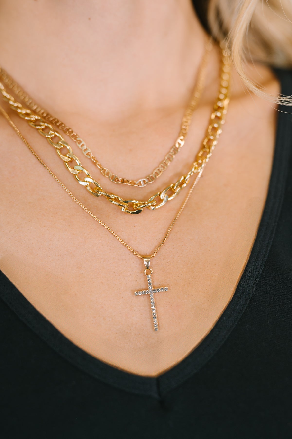 Layered Faith Necklace in Gold - 12/1/2025