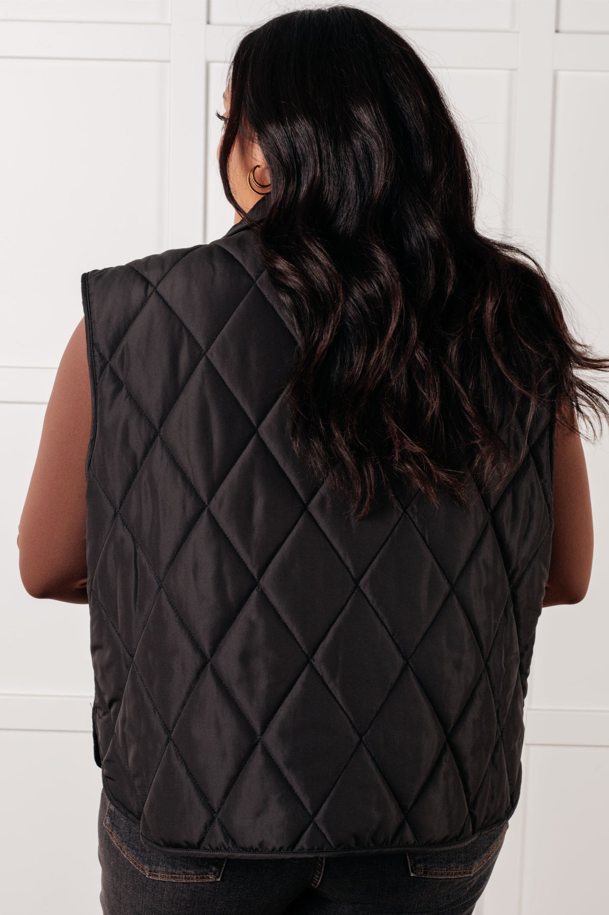 Layering Queen Quilted Puffer Vest in Black - 1/28/2025