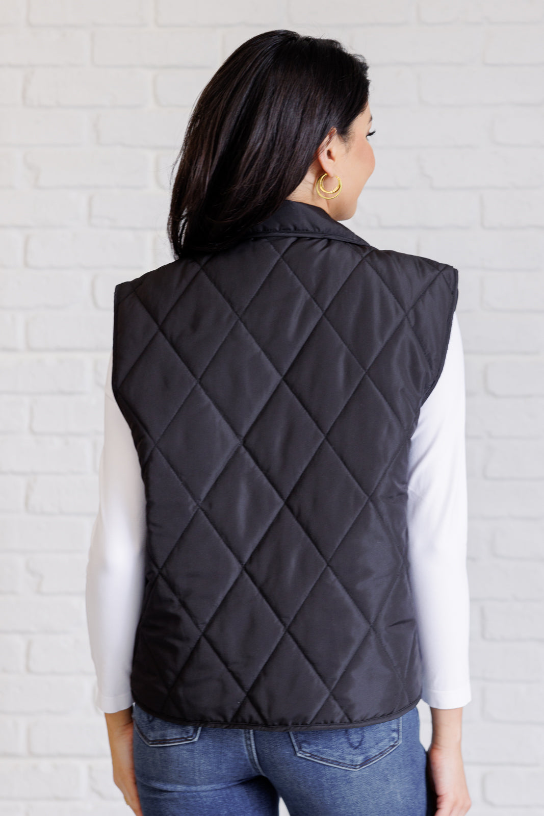 Layering Queen Quilted Puffer Vest in Black - 11/19/2024