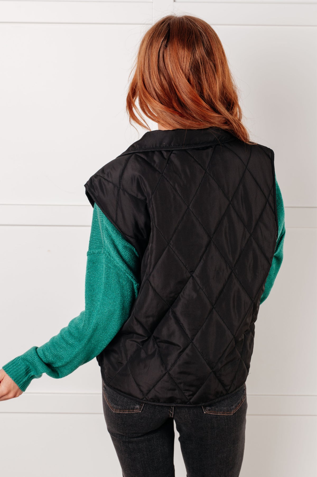 Layering Queen Quilted Puffer Vest in Black - 1/28/2025