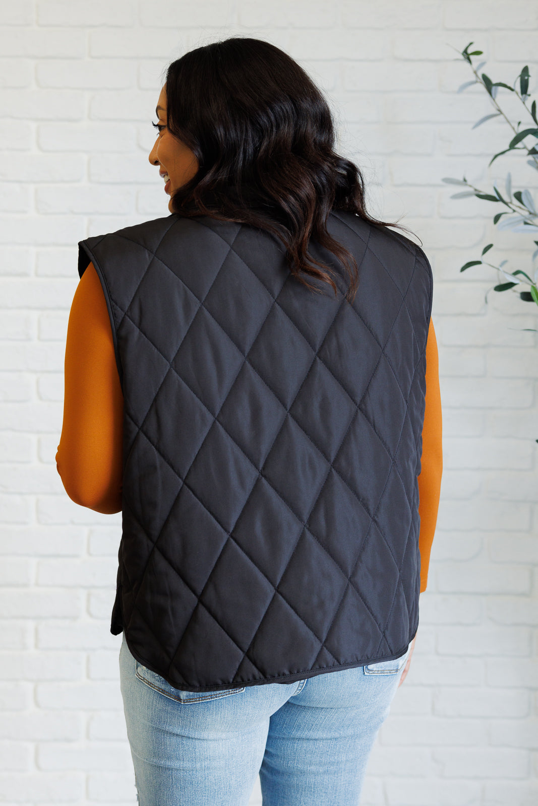 Layering Queen Quilted Puffer Vest in Black - 11/19/2024