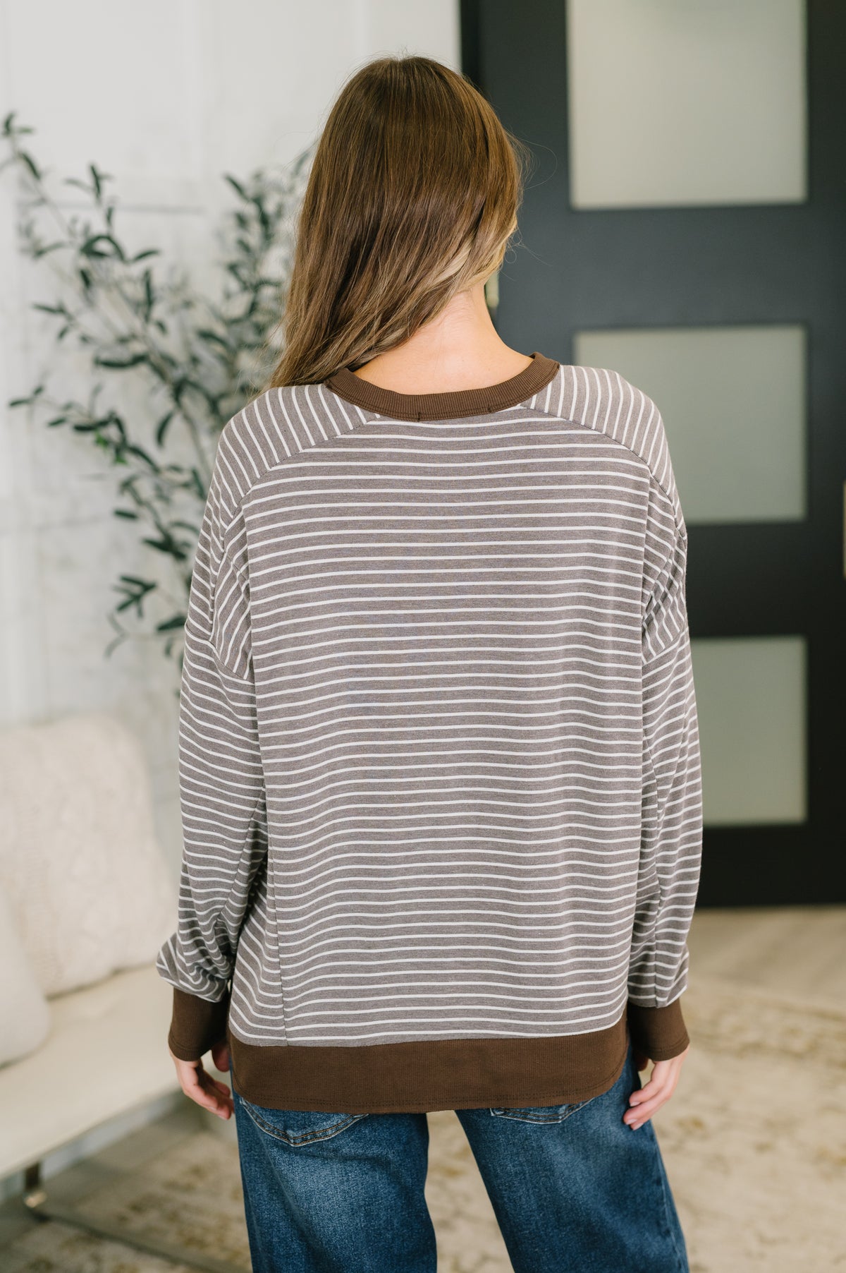 Leafy Breeze Relaxed Sweater Top - 10/23/2026